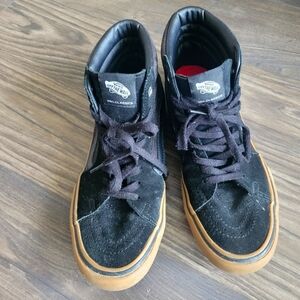 Vans Sk8-Hi Pro Skate ShoesGum Men's Size 8 Black Lace